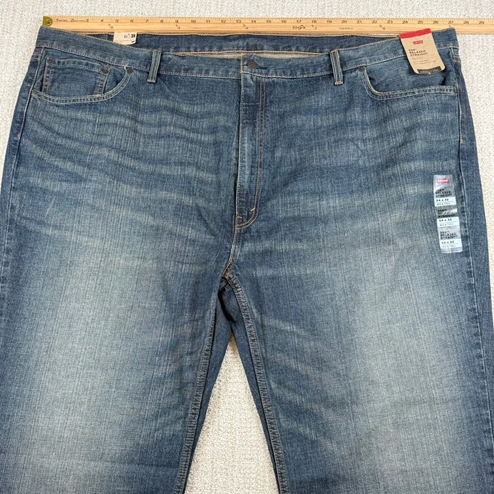 NEW Levi's 559 Mens 54x32 Relaxed Straight Leg Denim Blue Jeans